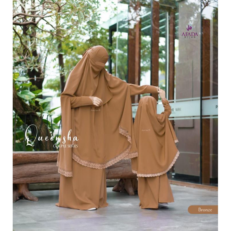 GAMIS ANAK PEREMPUAN SET JILBAB | Queensha Kids by Afada