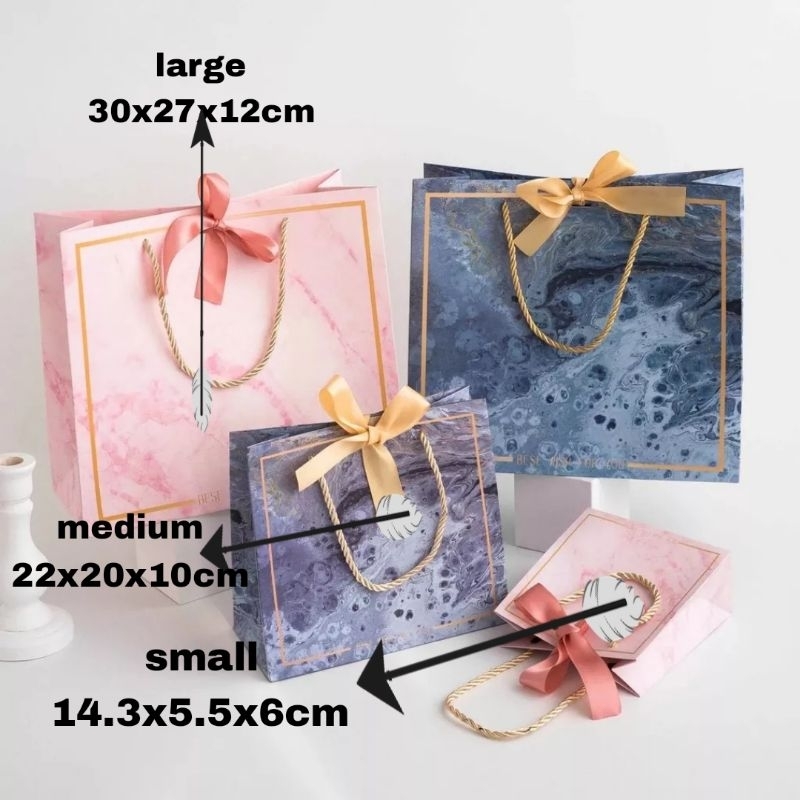 INS PAPER BAG KOREA HITAM SHOPPING BAG /TAS HADIAH PB-INS 8 BLACK,PINK, MERAH,HIJAU,NAVY