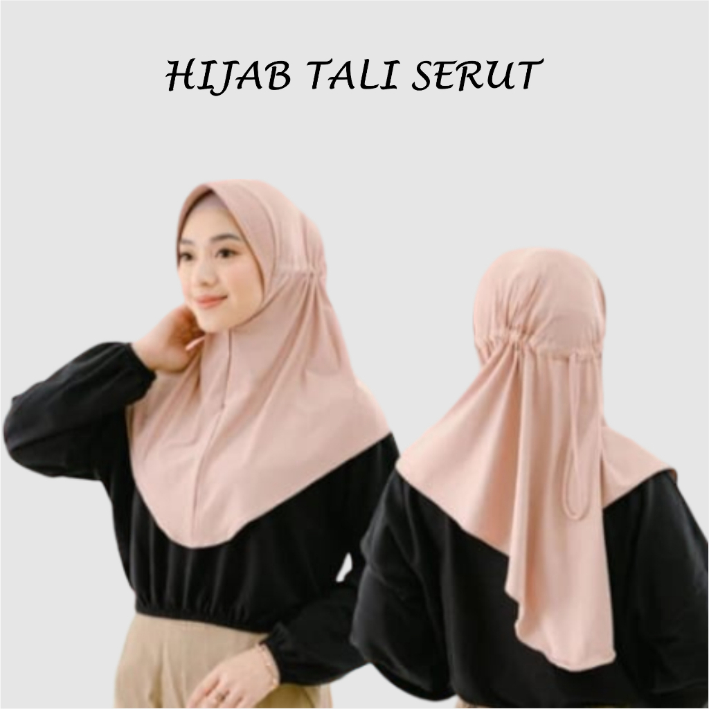 HIJAB INSTAN SERUT ADIBA JILBAB SERUT JOKOWI BERGO SERUT POLOS