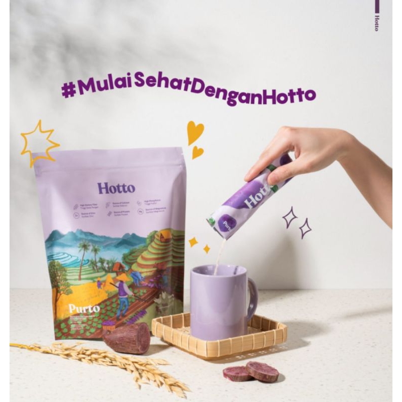 Hotto Purto Multigrain with Purple Potato - 1 Pouch ( 16 sachet )