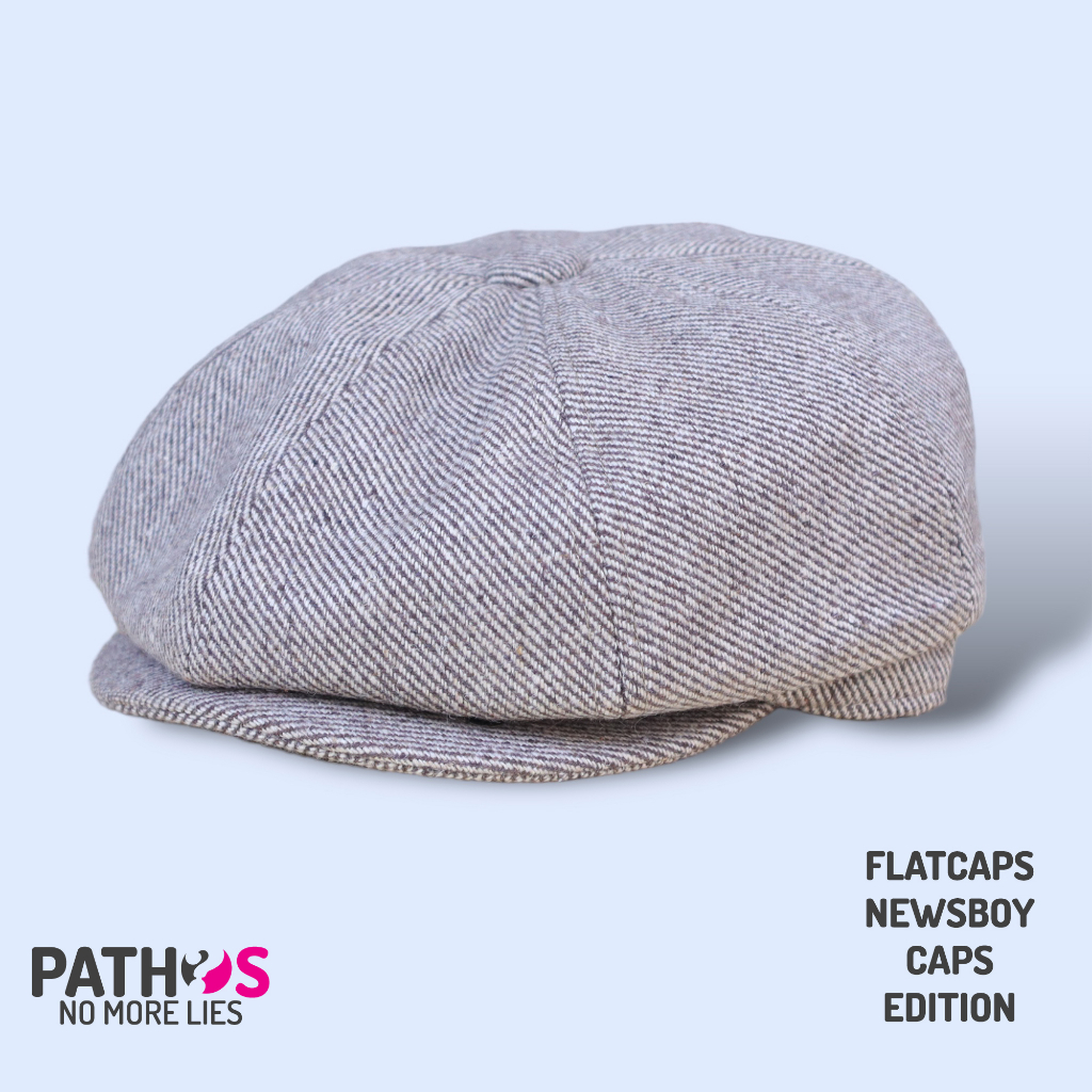 Pathos No More Lies Flatcap Gatsby Papperboy NewsBoy Cap Topi