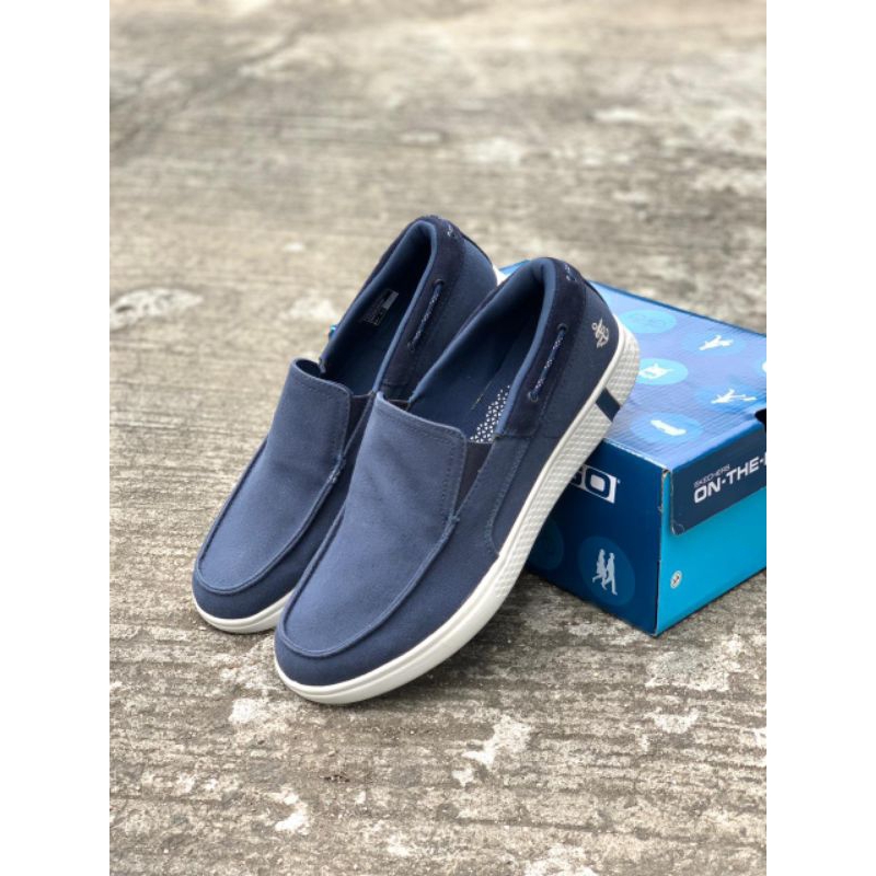 Sepatu skechers original sepatu slip on pria