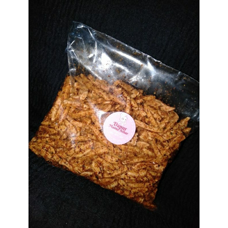 

Basreng pedas daun jeruk 500gr