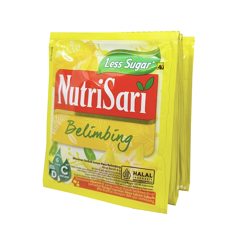 

NUTRISARI Less Sugar - Minuman Serbuk - PAKET 5 SACHET / NUTRI SARI