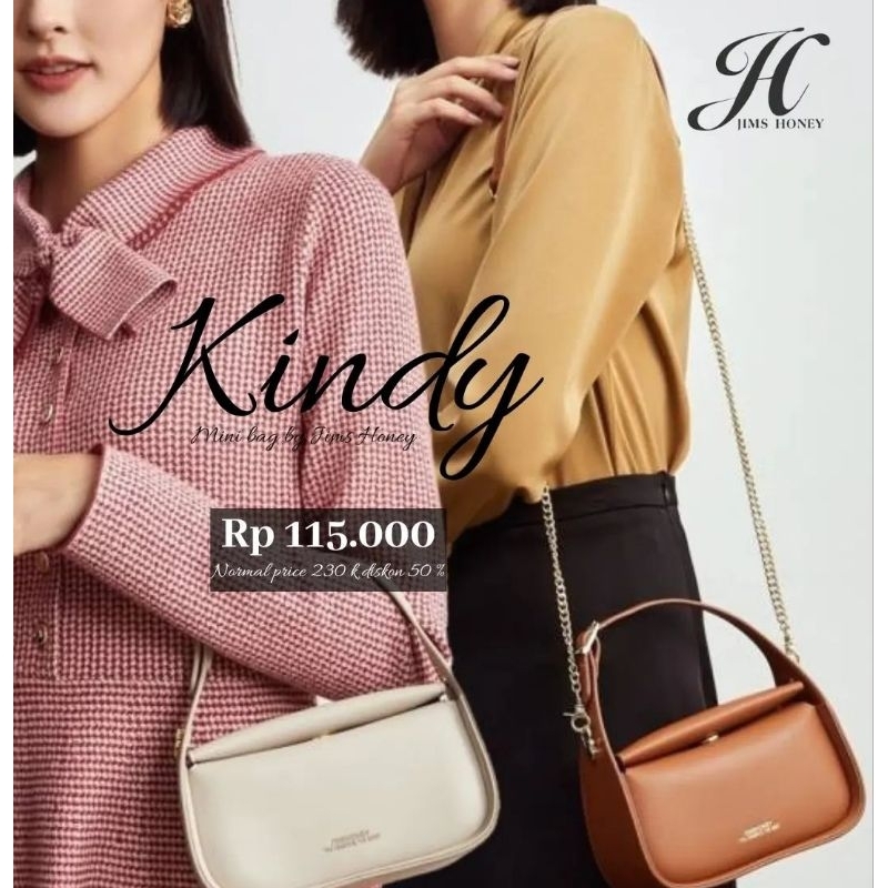 FREE EXCLUSIVE BOX TAS SELEMPANG TAS JINJING WANITA JIMS HONEY JH KINDY KINDI BAG TAS KECIL UNIK MIN