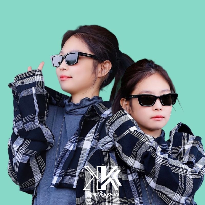 JENNIE 1996 - Kacamata Jennie Blackpink / Kacamata Hitam Korea / Kacamata Fashion Kotak