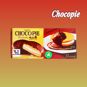 

Lotte Choco Pie Marshmallow Box 12 PCS Coklat / Keju dD Store