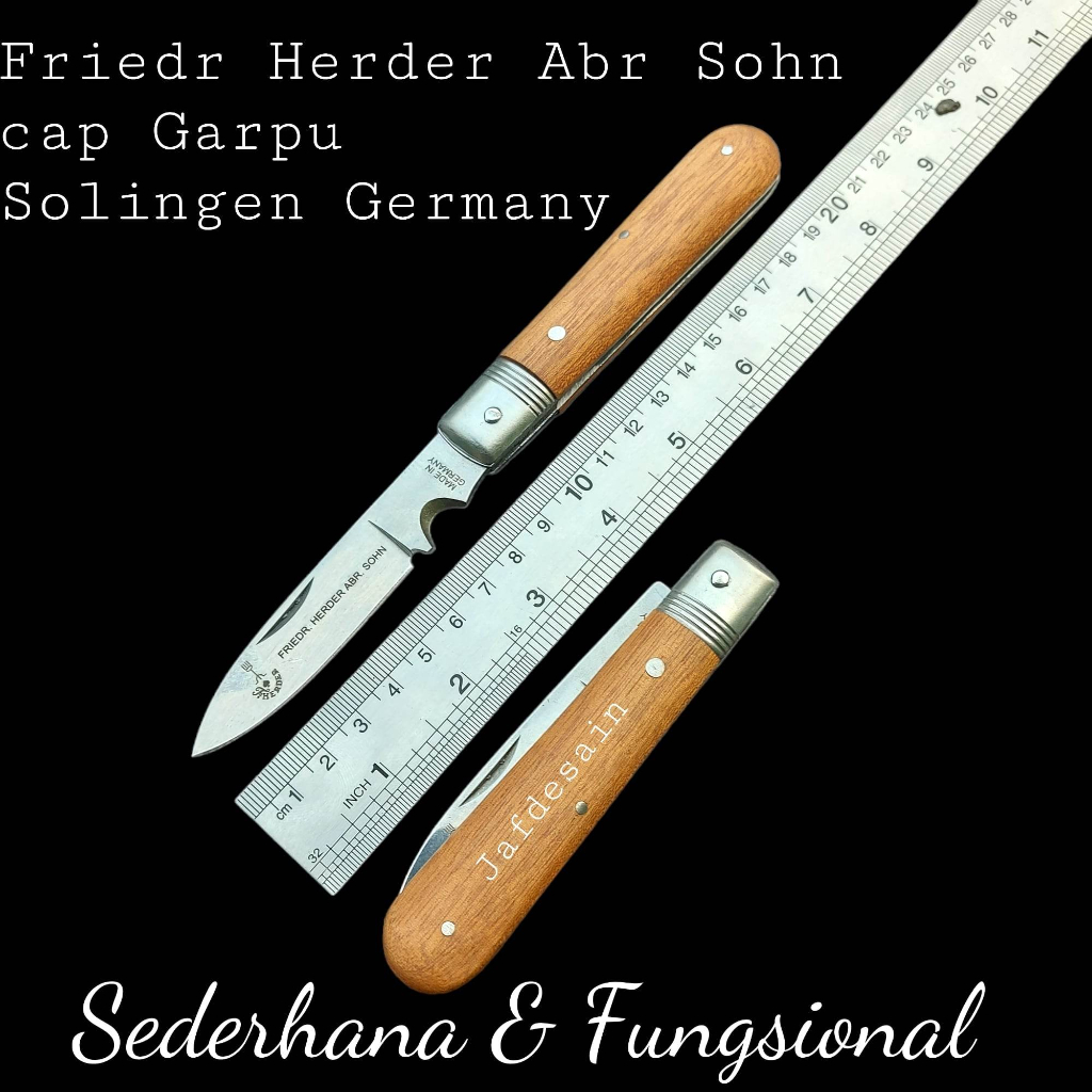 Cap Garpu Original Pocket Survival Knife Herder SolingenGermany