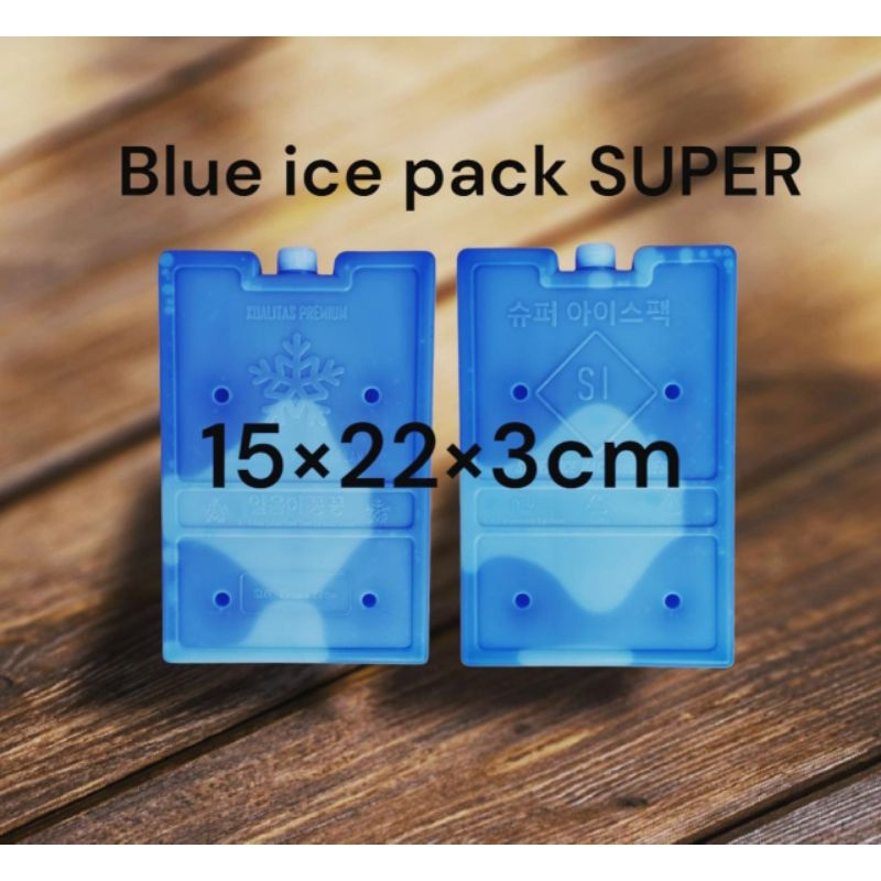 ICE PACK 15×22×3cm ICE GEL BLUE ICE PACK GEL SERBA GUNA PENDINGIN RUANGAN KIPAS ANGIN AC AIR COOLERS PENDINGIN ASI PENDINGIN ES KRIM PENDINGIN FROZEN FOOD THERMAFREEZE PENDINGIN KOMPRES