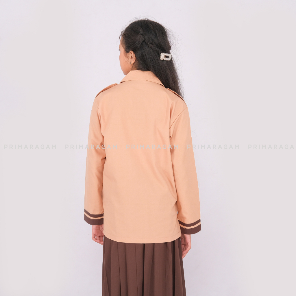 Primaragam Baju Seragam Pramuka Sd Anak Perempuan Panjang Siaga Cewek Kemeja