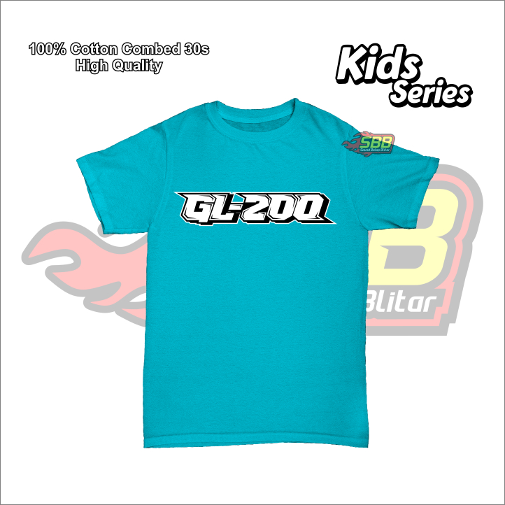 Baju Kaos Anak GL200 Racing Katun Combed Sound Balap Blitar