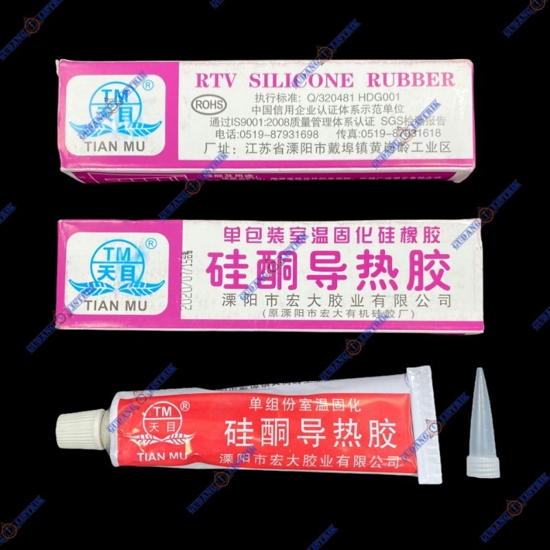 Tian Mu Thermal Pasta Silicon Glue Pasta Heatsink Plus Lem Silikon Sealant Rubber