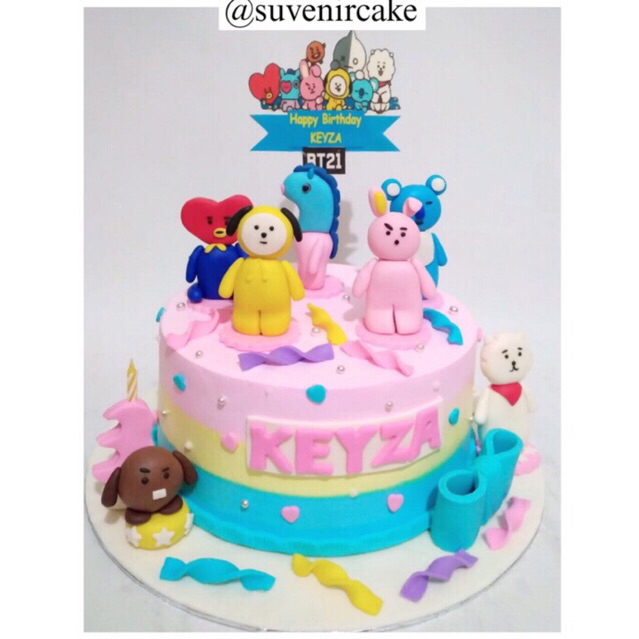 kue ulang tahun bt21/bt21 cake/kue ultah bt21/bt21/mainan bt21/Cake BTS/kue ulang tahun bts/kue ulta