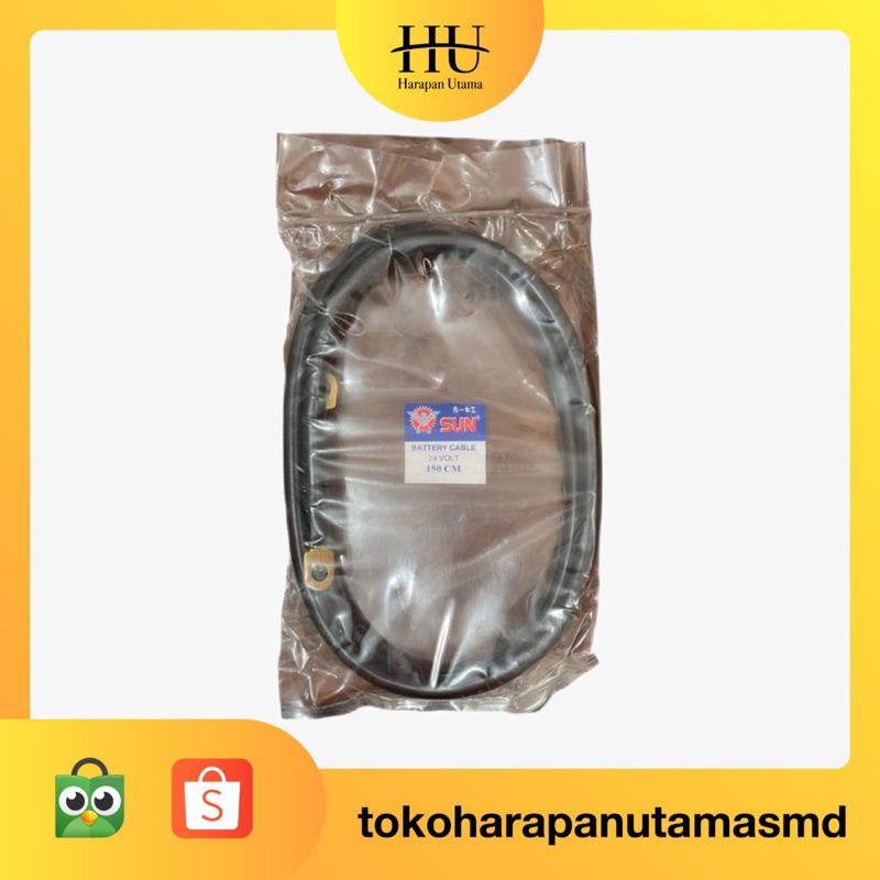 Kabel Accu Hitam Merah