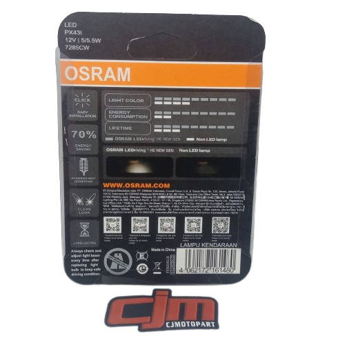 LAMPU LED OSRAM HS1 AC/DC NINJA RR 150 VIXION 12V 5/5.5W K3 ORIGINAL