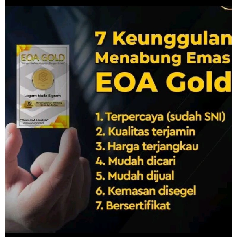 Logam mulia Emas EOA Gold 24 Karat