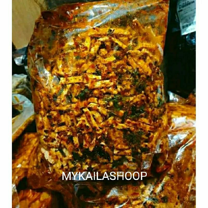 

Basreng 1kg cemilan sultan viral pedas daunjeruk