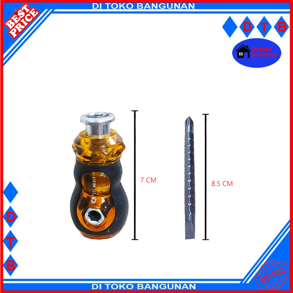 Obeng Mini Camel Cebol Pendek Model T