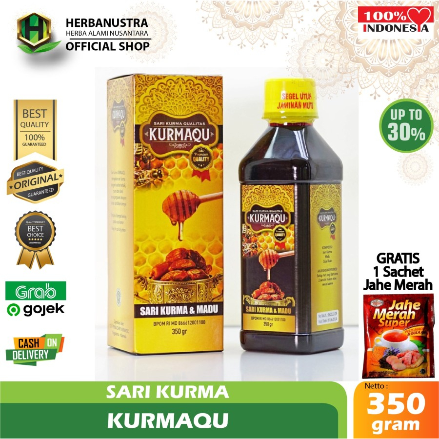 

KURMAQU | SARI KURMA | 100% ORIGINAL SARI KURAMA DAN MADU | 350 Gram