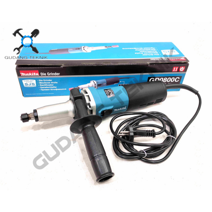 Mesin Grinder Botol Mini GD0800C MAKITA / Electric Die Grinder Mesin Gerinda Lurus Listrik GD 0800C MAKITA