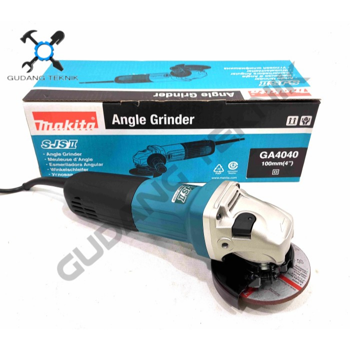 Mesin Gerinda Tangan 4&quot; GA4040 MAKITA / Electric Angle Grinder Disc Mesin Grinda Gurinda Listrik 4 Inch GA 4040 MAKITA