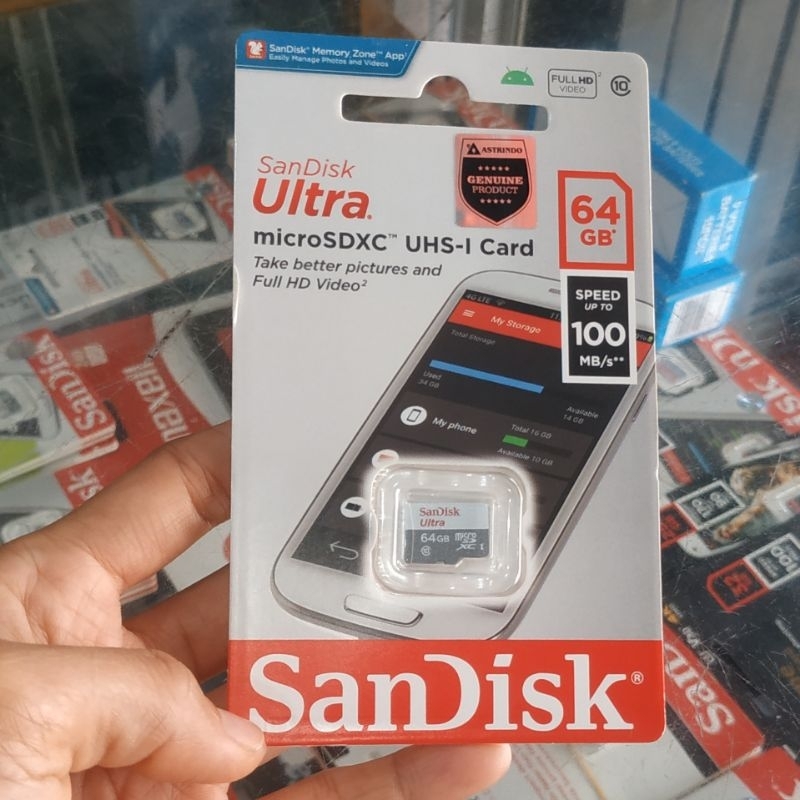 Sandisk MicroSD 64 GB Original/Memory Card Micro SD SanDisk 64Gb Original