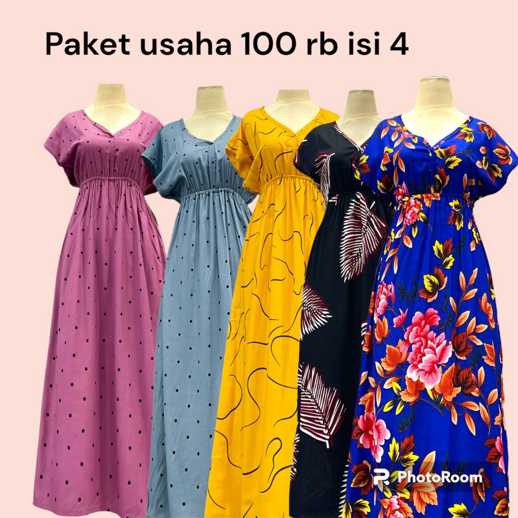 DRESS MANOHARA PAKET USAHA 100RB ISI 4PCS