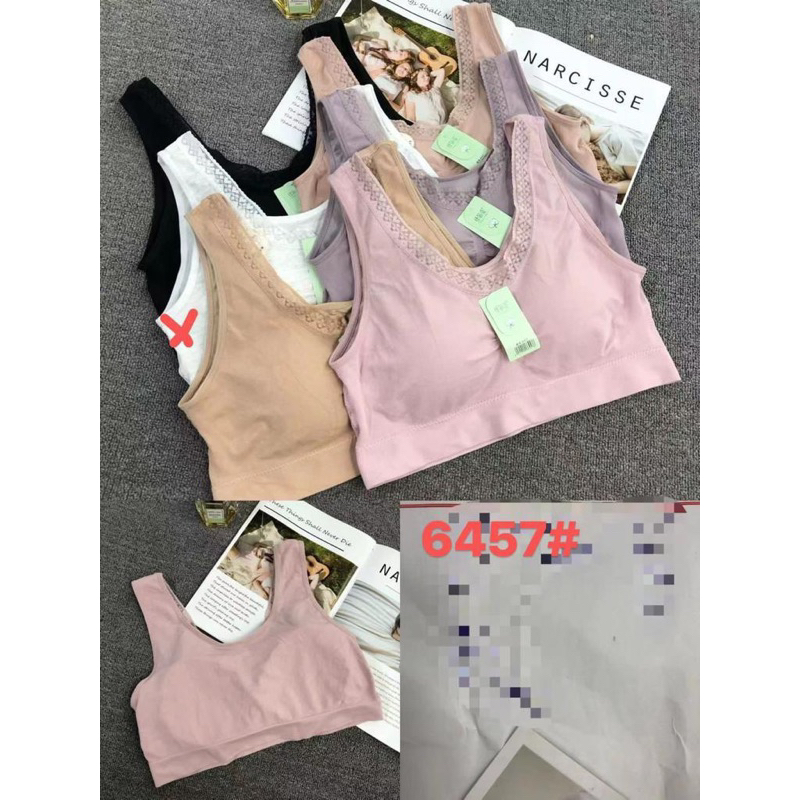 BRALETTE LACE BRA WANITA TANKTOP TANPA KAWAT PREMIUM 636 GUBALI PUTIH BARU BESTSELLER NYAMAN LEMBUT PUSH UP BRA BH REMAJA MINISET BUSA