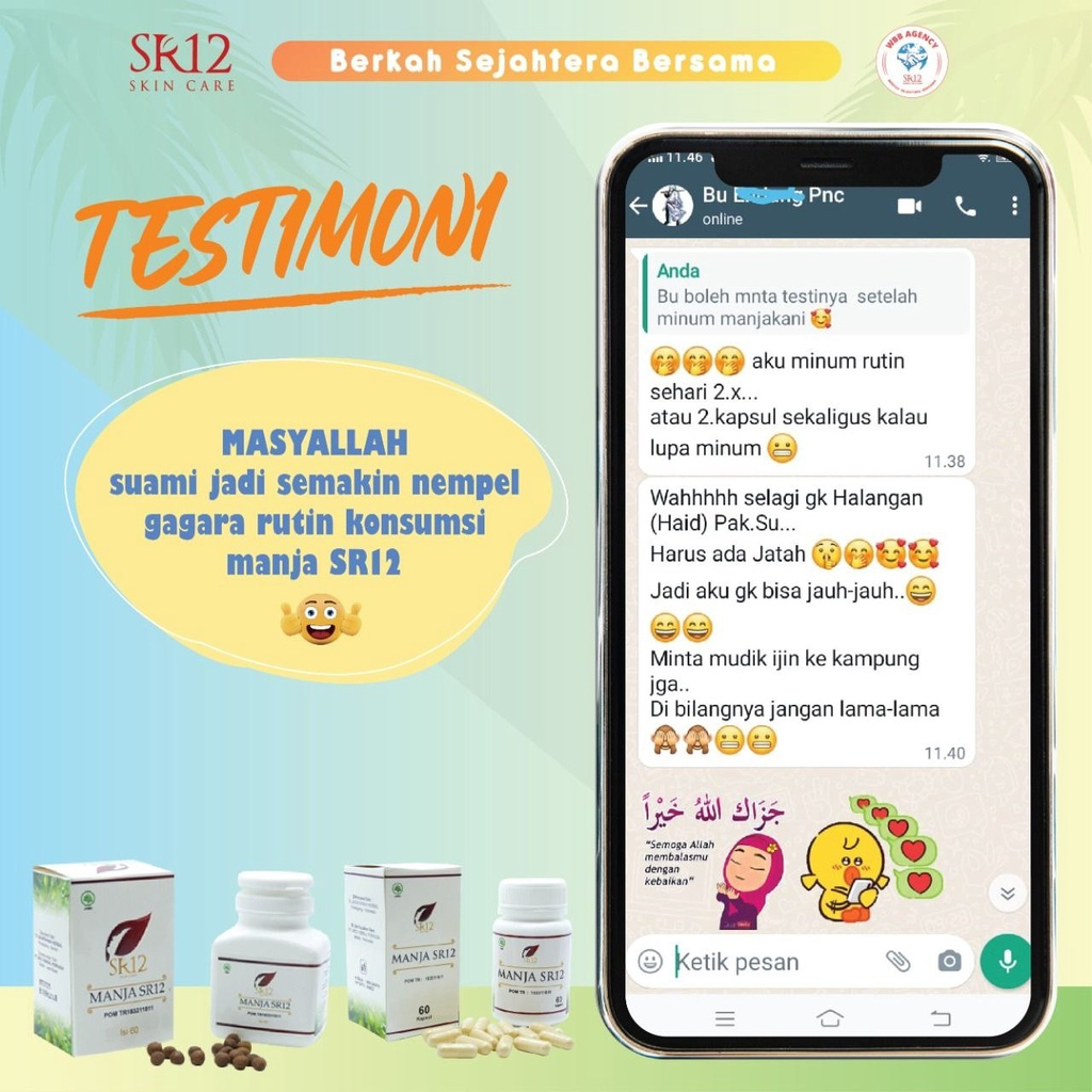 Rapet Kenceng Herbal SR12 / Paket Pasutri Untuk Keharmonisan Pasangan Suami Istri / Manja Bulus Asli / Sr12 Herbal