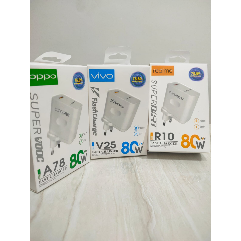 Batok Charger/Travel Adaptor 80W Super VOOC