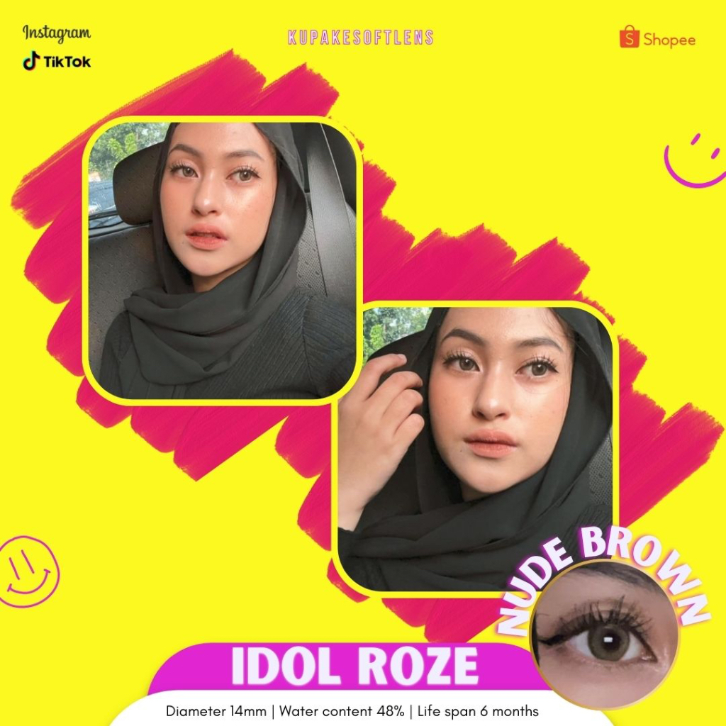 KUPAKESOFTLENS Idol Roze Natural Softlens By Princess