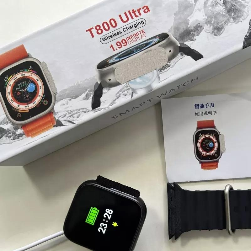 Smartwatch T800 Ultra Jam Tangan Pria Jam Tangan Pintar Jam Tangan Cowok Jam Tangan Sport Jam Smartwatch Pria