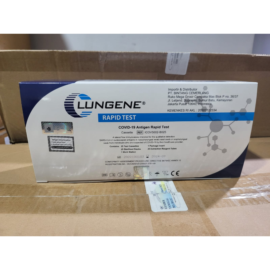 Alat Tes Covid Clungene Merah Nasal Ecer Swab Antigen Kemenkes Original