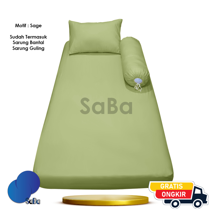 Sprei Polos 90x200 Sprei Single - Sudut Karet