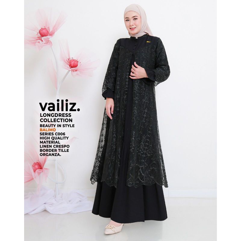 Gamis Wanita Terbaru Vailizz long Dress by Balimo