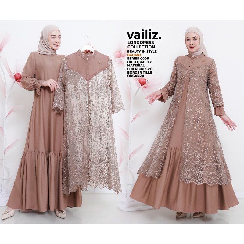 Gamis Wanita Terbaru Vailizz long Dress by Balimo