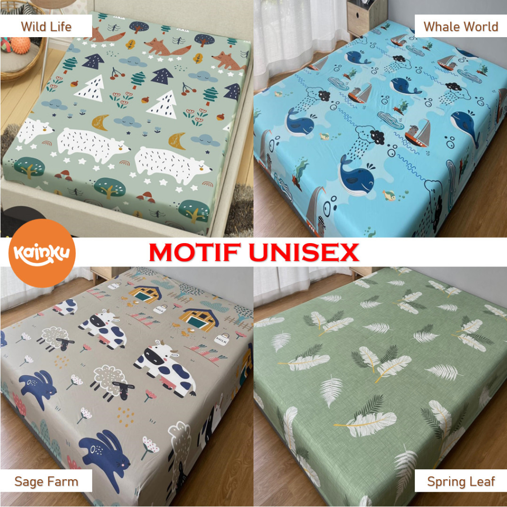 SPREI WATERPROOF Kualitas No 1 Shopee UKURAN 200x200 180x200 160x200 140x200 120x200 100x200 90x200