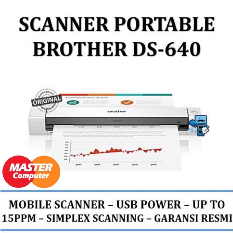 SCANNER PORTABLE BROTHER DS-640