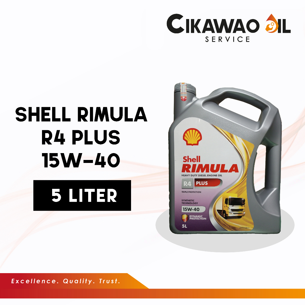 Oli Mobil Shell Rimula R4X / R4 Plus 15W-40 5L