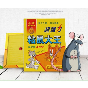 Lem Perangkap Tikus Papan Super Lengket Tidak Bau Beracun Ampuh Jebakan Tikus Praktis Impor