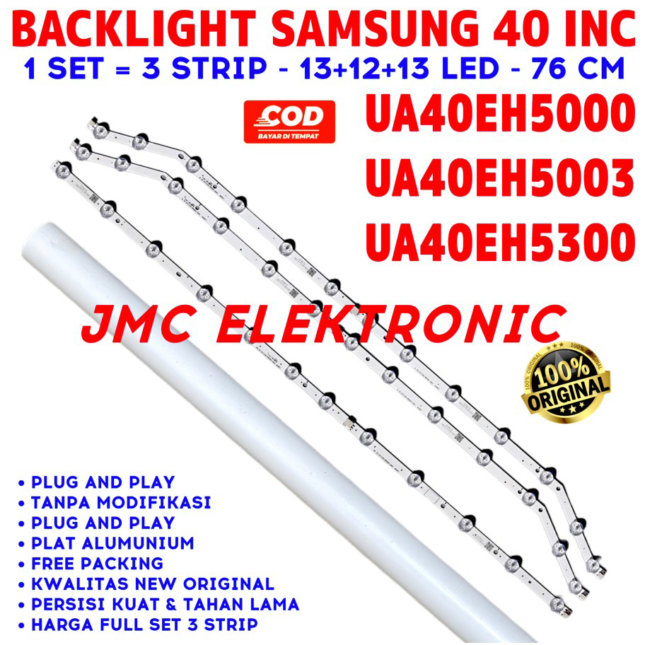 BACKLIGHT TV LED SAMSUNG 40 INCH 40EH5000 40EH5003 40EH5020 40EH5300 UA40EH5000 UA40EH5003 UA40EH502