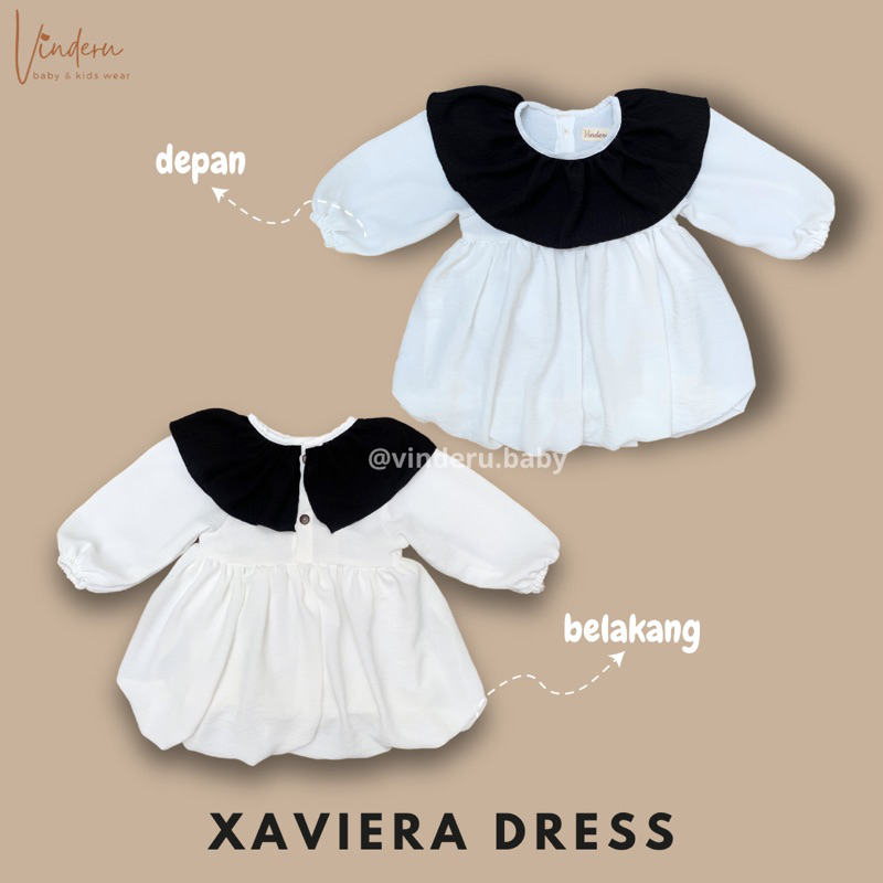 (VINDERU) DRESS BALON XAVIERA /Dress bayi/Dress balon