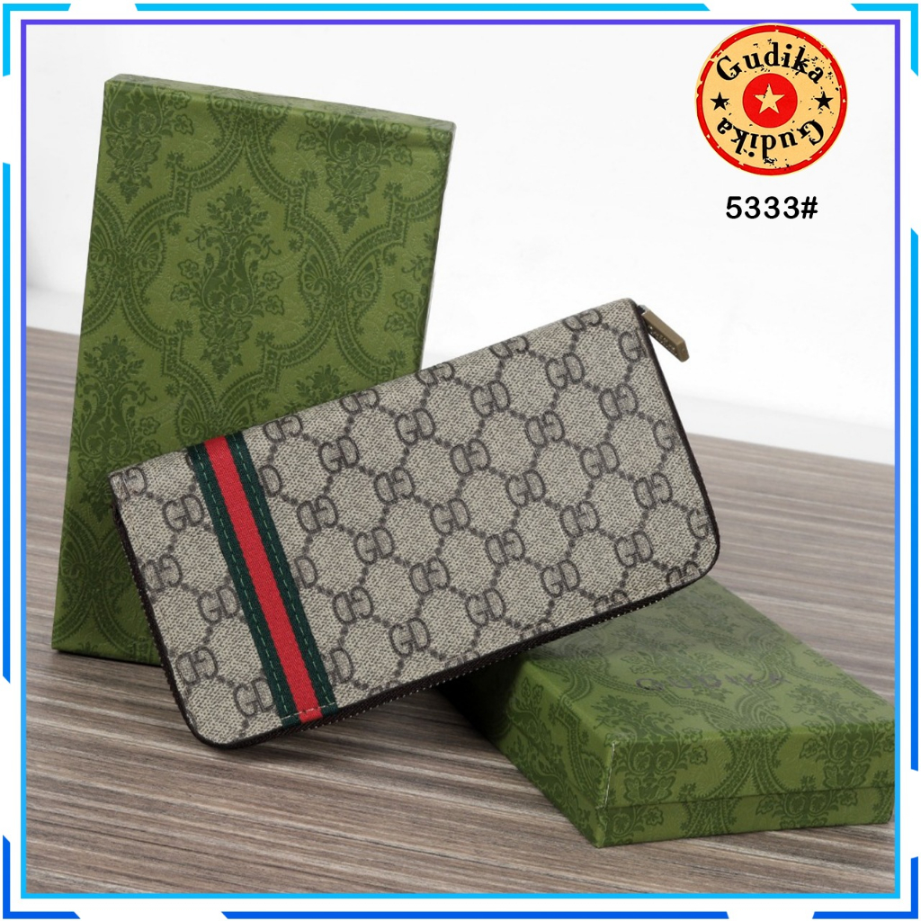 Dompet GUDIKA 5333 - Dompet Panjang Wanita Kulit Waterproof Motif GD Import Original