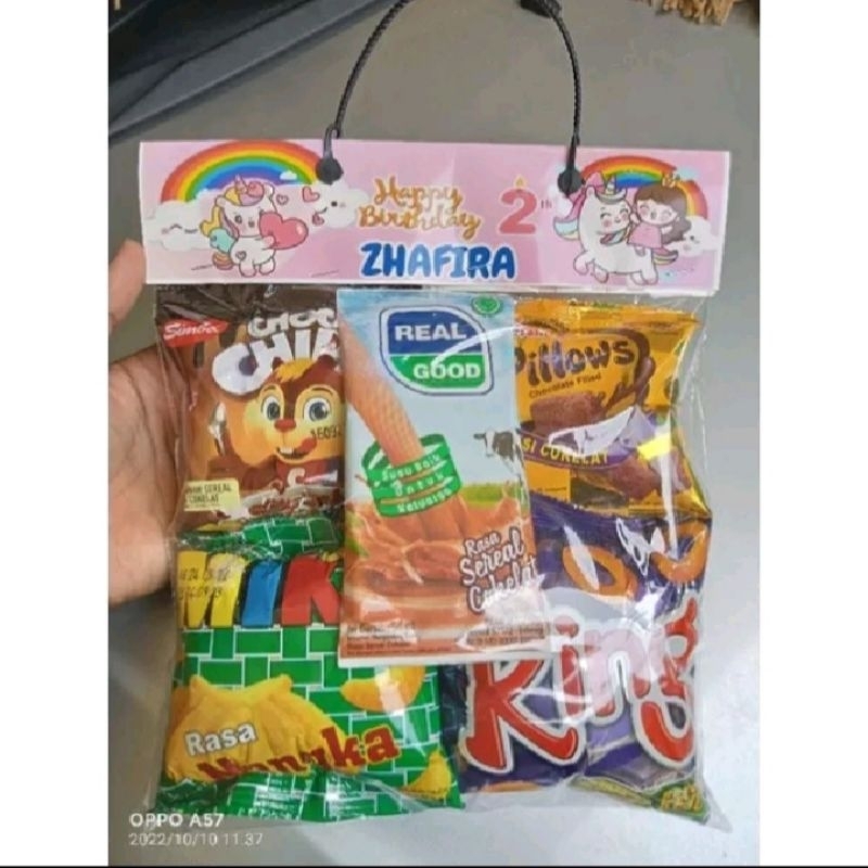 

SNACK ULANG TAHUN // SNACK ULANG TAHUN ANAK // SNACK ULTAH ( FREE DESAIN + FOTO )