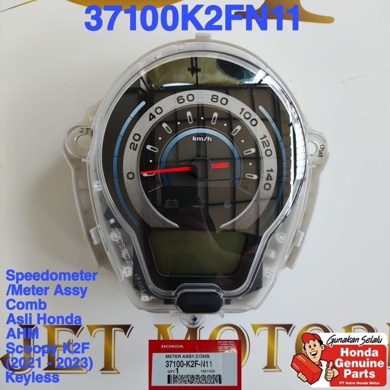 37100K2FN11 Speedometer Scoopy 2021 eSP K2F Prestige Smart Key atau Keyless Asli atau Ori Honda AHM