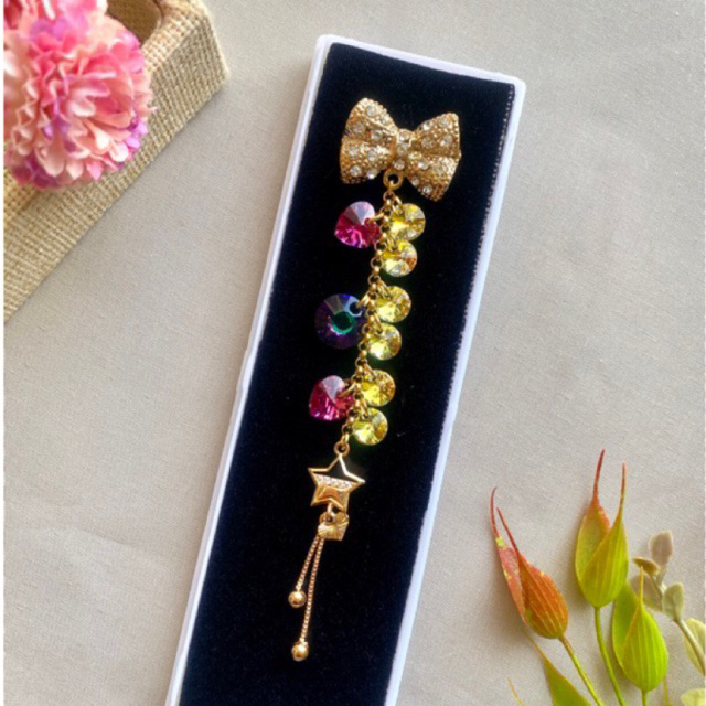 Bros Dagu Hijab Mewah Juntai Swarovski