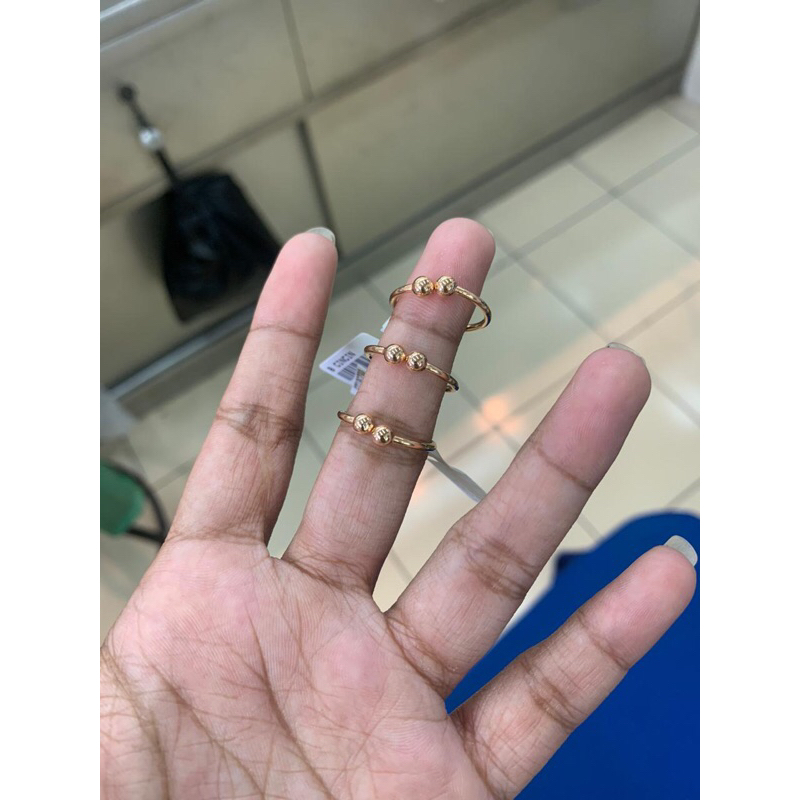 Cincin boba bola polos wanita dewasa kadar 375 8k