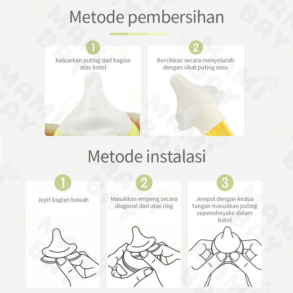 OKEYI Dot bayi untuk wide neck mengganti nipple dot bahan silikon 5cm