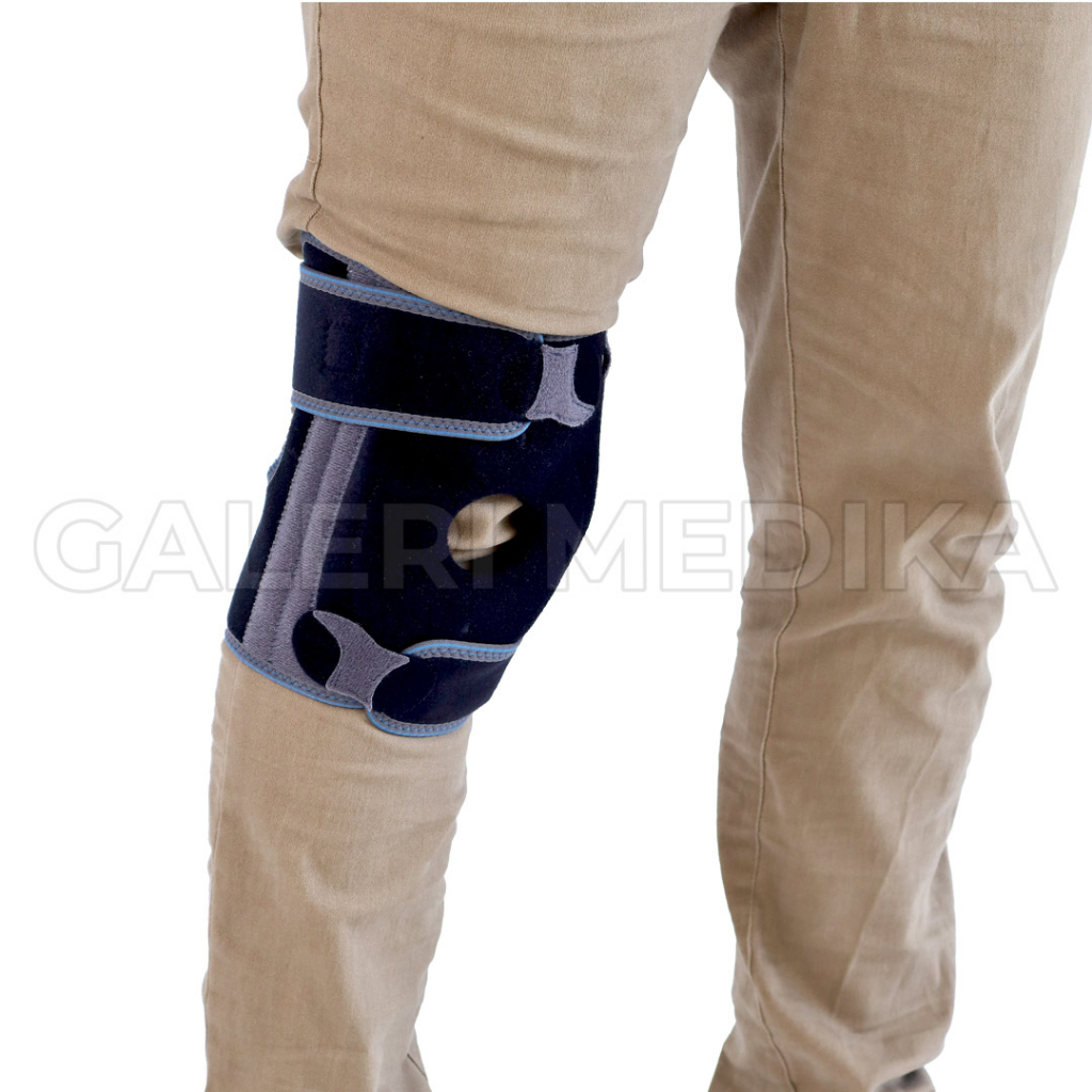 Dr. Ortho ES-7A91 Knee Support Silicone Pad - Perlindungan Lutut dan Stabilisasi Patella