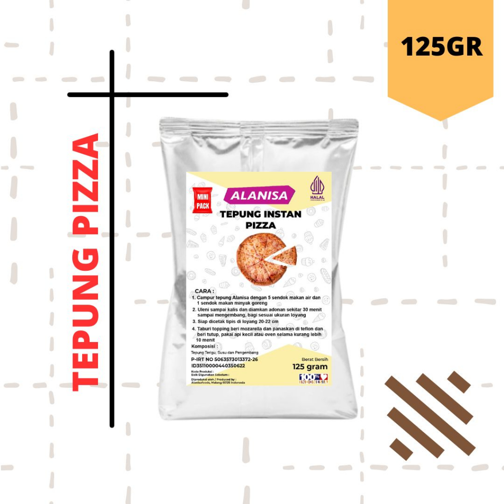 

PRAKTIS!! TEPUNG PIZZA MINI PACK 125GR